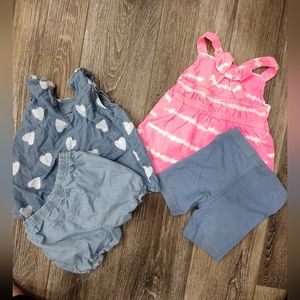 Carter's Baby Girl Outfit Bundle Size 12M